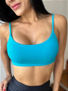 Top Alcinha Duplo Azul Cristal | Kamilla