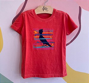 Camiseta Manga Curta Reserva Infantil Masc  Paradise Vermelho