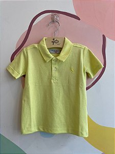 Camiseta Manga Curta Reserva Infantil Masc  Polo Piquet Verde Lima