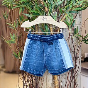 Bermuda Oliver Infantil Masc  Moletinho Jeans
