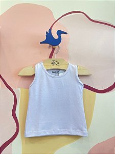 Blusa Regata Fakini Infantil Fem Basica Branco