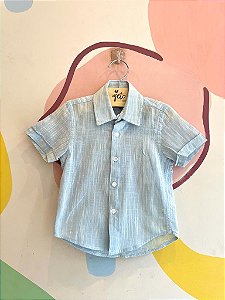 Camisa Manga Curta Reserva Infantil Masc Flame Azul Azul