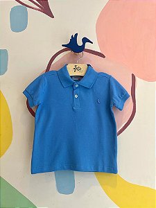 Camiseta Polo Manga Curta Reserva Infantil Masc Polo Piquet Azul