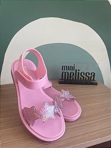 Sandalia Melissa menina Sparkly Rosa