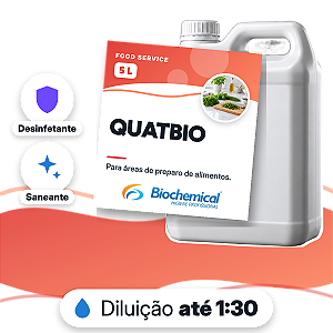Quatbio - Desinfetante e sanitizante a base de quaternário de amônia - 05 L