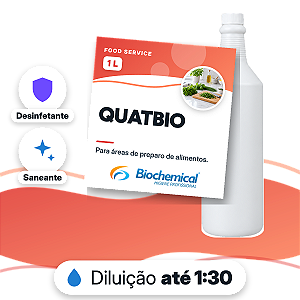Quatbio - Desinfetante e sanitizante a base de quaternário de amônia - 01 L