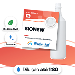 Bionew - Detergente neutro concentrado para louças e afins - 01 L