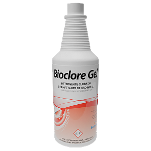 Bioclore Gel - Detergente alcalino clorado com ação espumante - 01 L