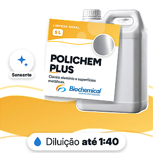 Polichem Plus - Limpador de base ácida para superfícies de alumínio - 05 L