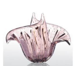 Vaso de Decoração em Murano - Wings - Vintage Rosê - G