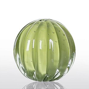 Bola de Decoração em Murano - Verde Avocado - Dear - Tam G