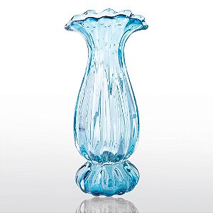 Vaso de Decoração em Murano - Magnólia - Aquamarine