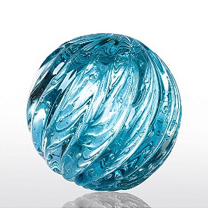 Bola de Decoração em Murano - Aquamarine - Pluie - Tam G