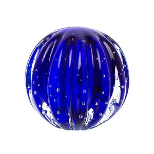 Bola de Decoração em Murano - Azul Safira - Dear - Tam M