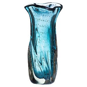 Vaso de Decoração em Murano - Aquamarine - Twist - Tam P
