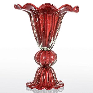 Vaso de Decoração em Murano - Vermelho - Divine - Tam Único