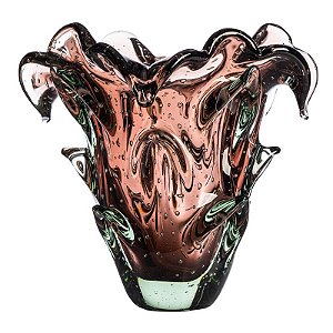 Vaso de Decoração em Murano - Vintage Rose - Tam P - Shadow