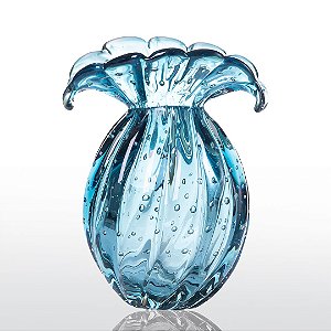 Vaso de Decoração em Murano  Baby - Aquamarine - Tam. M