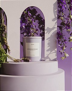 Vela Lavanda e Musk BLOOM