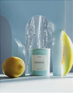 Vela Aromática Aquamarine BLOOM - Melão e Jasmim