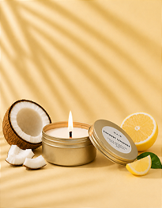 Vela Coconut Lemonade TRAVEL - Coco e Limão