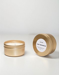 Vela Chá Branco TRAVEL