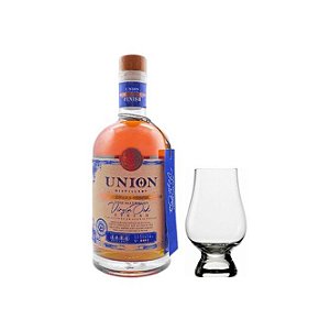 Whisky Virgin Oak Union 750ml + Taça Cristal Degustação