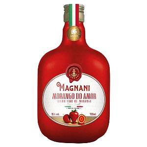 Licor Morango Do Amor - Licor Cremoso de Morango Magnani 720ml