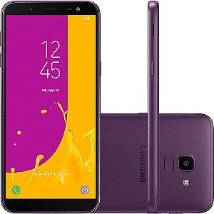 Smartphone Samsung Galaxy J6 32GB Dual Chip Android 8.0 Tela 5.6" Octa-Core 1.6GHz 4G Câmera 13MP - Violeta