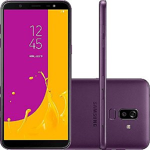 Galaxy J8 64GB Dual Chip Android 8.0 Tela 6" Octa-Core 1.8GHz 4G Câmera 16MP F1.7 + 5MP F1.9 (Dual Cam) - Violeta