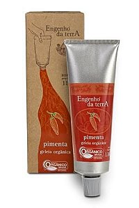 Bisnaga de geleia de pimenta dedo-de-moça orgânica Engenho da Terra 110g