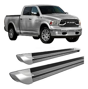 Estribo Personalizado C/ Pont Prata Para Dodge Ram 2011/2020