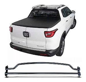 Grade Vigia Proteção Vidro Traseiro Fiat Toro 16/20 Preto