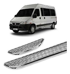 Estribo Ducato Teto Alto Par Chapa Cromado