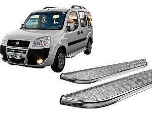 Estribo Chapa Cromado Fiat Doblo