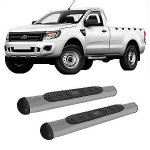 Estribo Oval Ranger 2013 A 2020 Cabine Simples Grafite