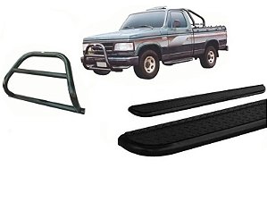 Kit Quebra Mato D-20 e Estribo D20 Cabine Simples