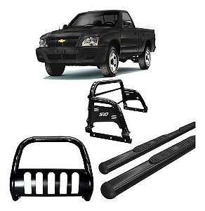 Kit Quebra Mato; Estribo Oval; S10 94/2011 Preto