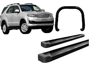 Kit Estribo Plataf+quebra Mato S/ Barra Preto Sw4 Até 2015