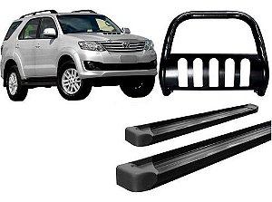Kit Estribo Plataf+quebra Mato C/ Chapa Preto Sw4 Até 2015