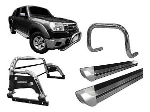 Kit Quebra Mat|estribo Pe|sant Antonio H3 Ranger 97/12 Cromo