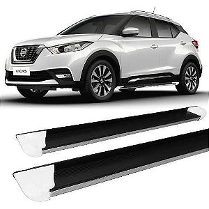 Estribo Nissan Kicks Personalizado Alumínio Branco