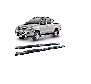 Estribo Hilux 2005 A 2015 Oval Oblongo Grafite C/d