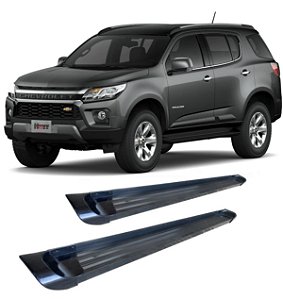 Estribo Trailblazer 2012 A 2017 Plataforma De Alumínio Preto