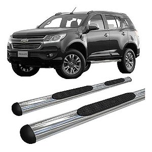 Estribo Trailblazer 2012 A 2017 Oblongo Cromado