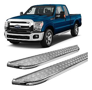 Estribo F-250 Chapa Cromado C/s Cabine Simples