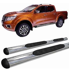Estribo Lateral Frontier 2017 A 2020 Oblongo Oval Cromado