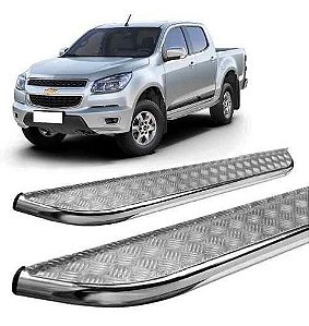Estribo Chapa S10 S-10 2012 A 2017 Cabine Dupla Cromado