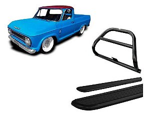 Kit Quebra Mato C/ Barra+estribo Chapa Preto C10