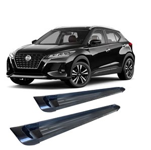 Estribo Nissan Kicks Plataforma De Aluminio Preto